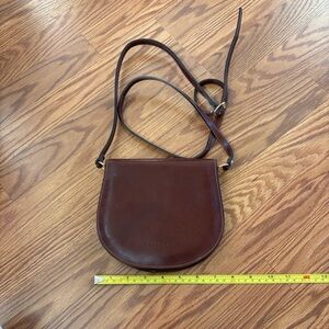 Fossil Dark Brown Leather Crossbody Bag